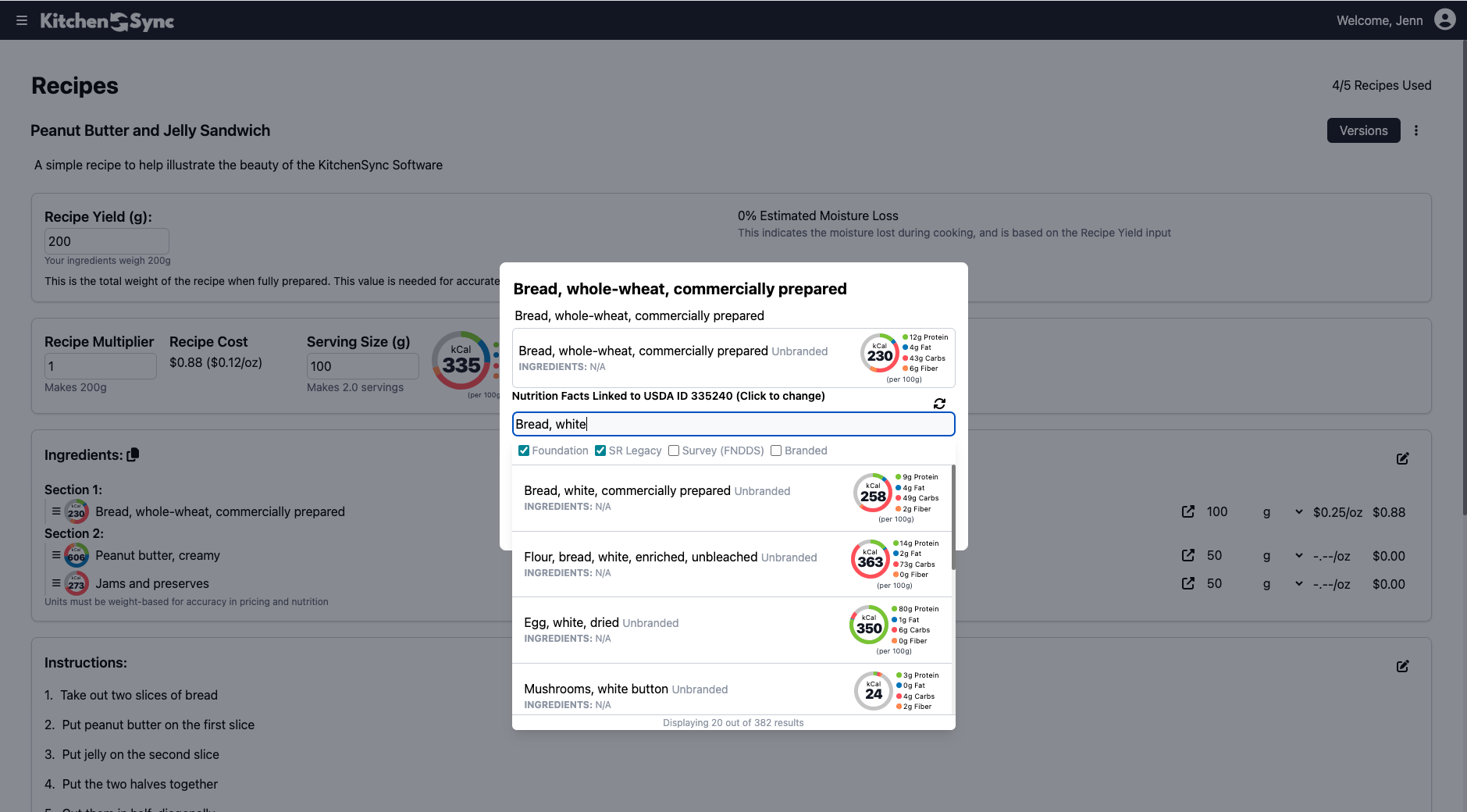 The KitchenSync Change Nutrition